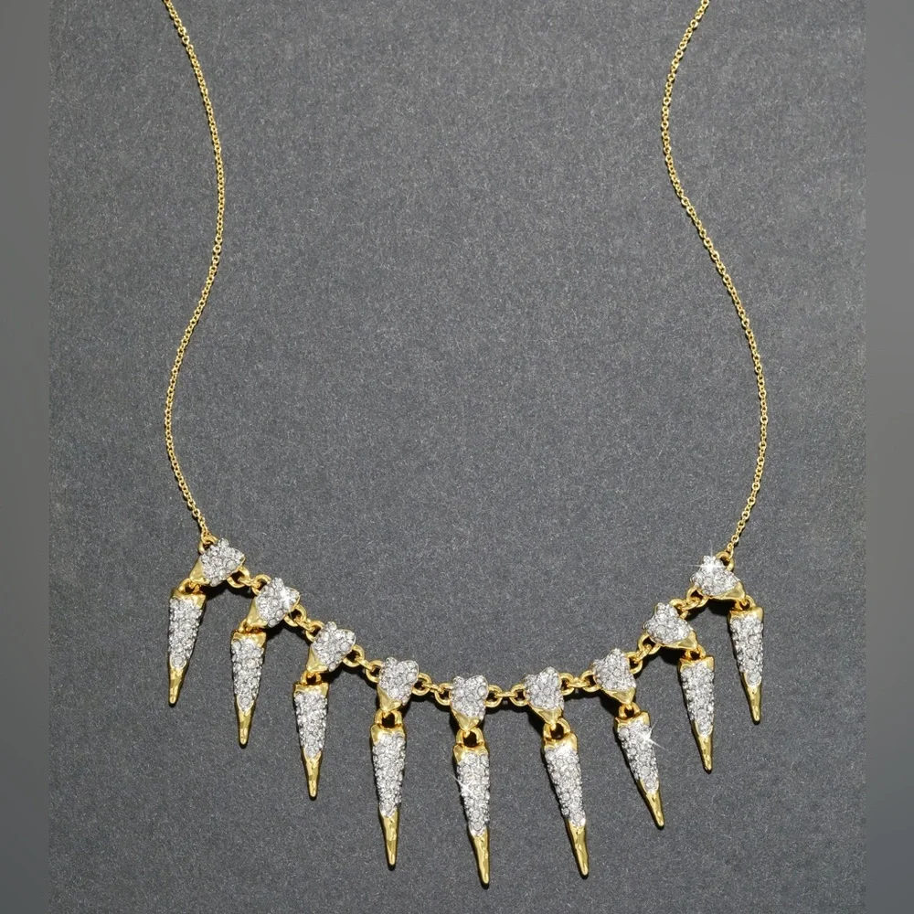ALEXIS BITTAR • Solanales Crystal Spear Fringe Necklace